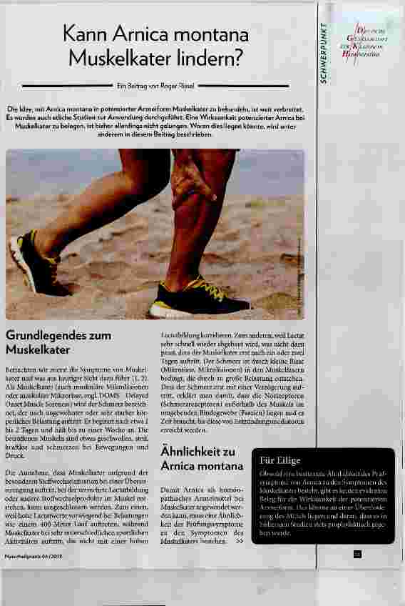 Vorschauseite 1: Kann Arnica montana Muskelkater lindern?