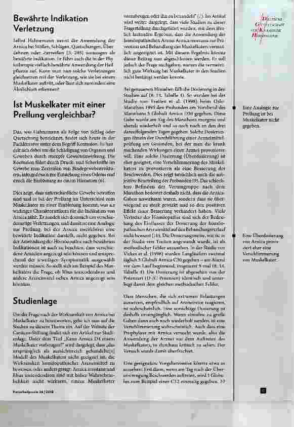 Vorschauseite 3: Kann Arnica montana Muskelkater lindern?