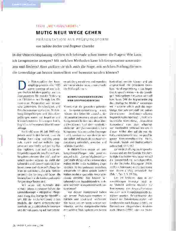 Vorschauseite 1: MUTIG NEUE WEGE GEHEN