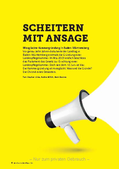 Vorschauseite 1: Scheitern mit Ansage