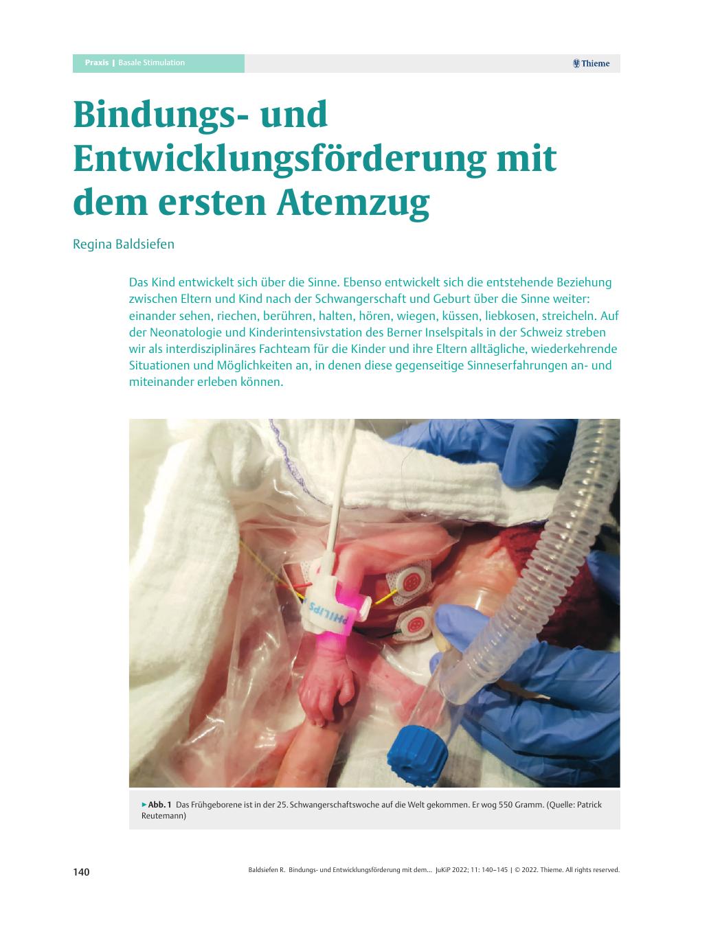 Vorschauseite 1: Bindungsund Entwicklungsförderung mit dem ersten Atemzug