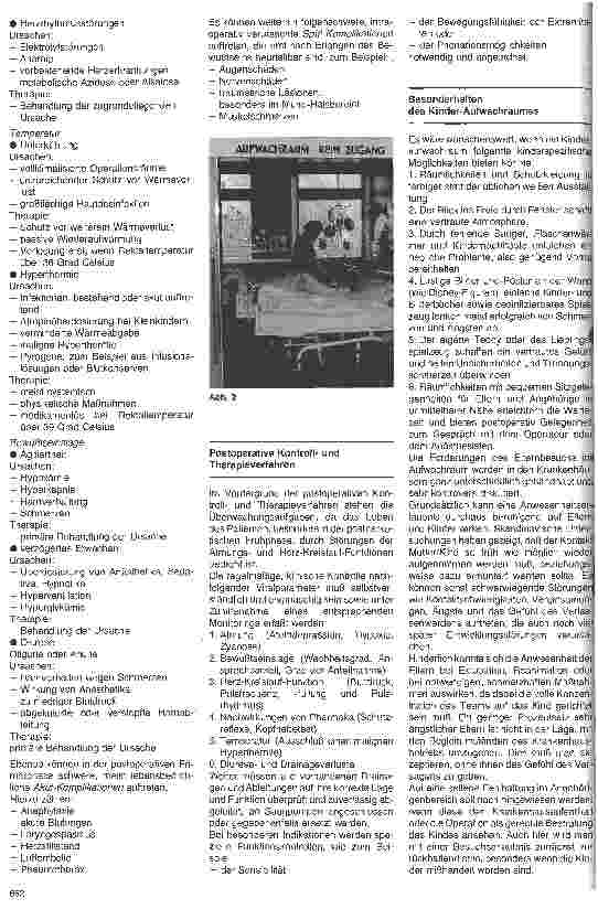 Vorschauseite 4: Organisation des Aufwachraums und postoperative Betreuung von Kindern