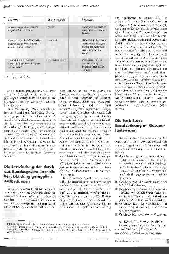 Vorschauseite 2: Die Strukturreform der Berufsbildung im Gesundheitswesen