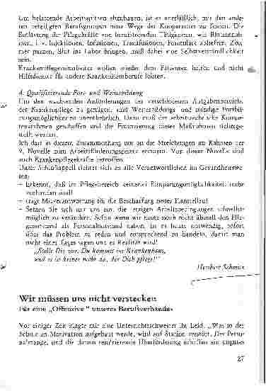 Vorschauseite 5: Pflegenotstand - Schlagwort oder Realität?