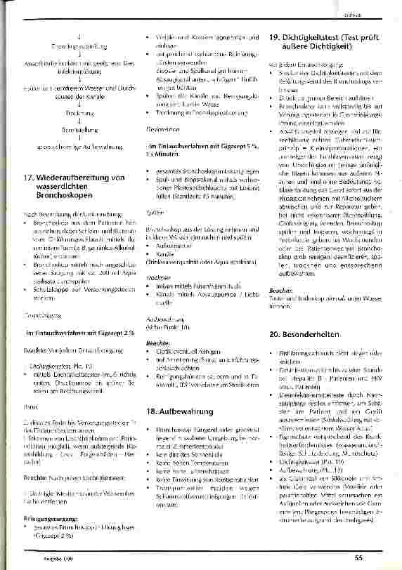Vorschauseite 4: Bronchoskopie mit einem wasserdichten flexiblen Endoskop: Pflegestandard Kreiskrankenhaus Reichenberg