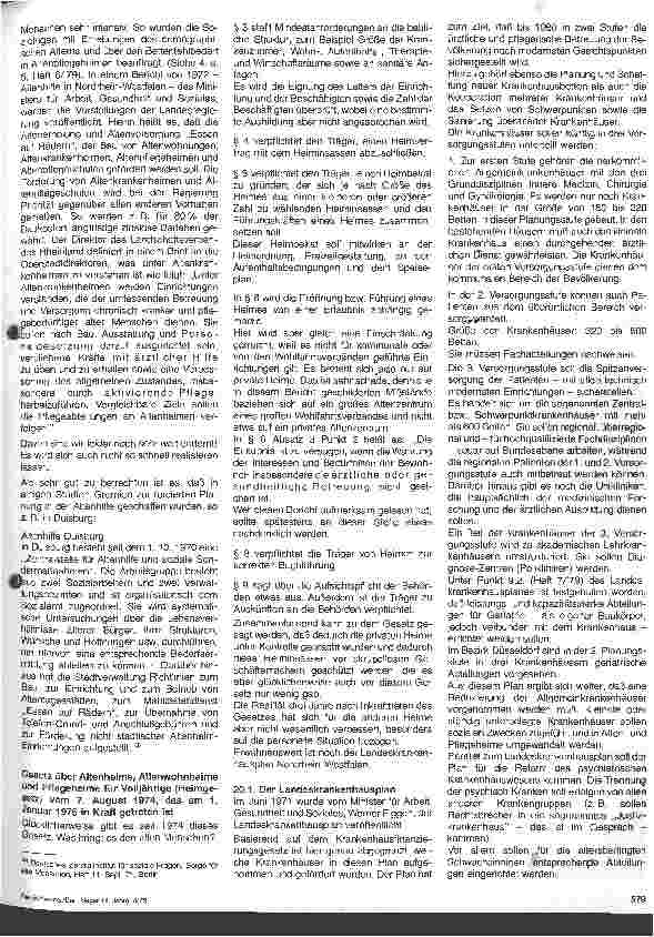 Vorschauseite 4: Die Probleme in unseren Altenpflegeheimen 3. Folge (Schluß)