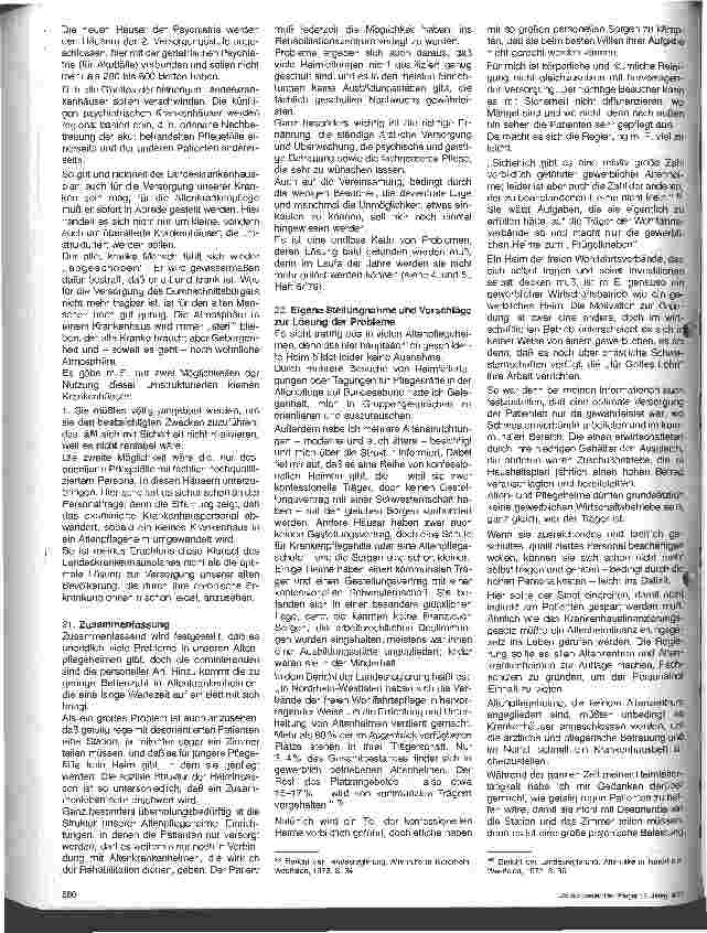 Vorschauseite 5: Die Probleme in unseren Altenpflegeheimen 3. Folge (Schluß)