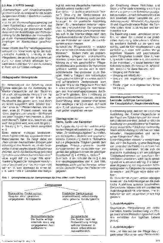 Vorschauseite 2: Ausbildungsplanung und Unterrichtsgestaltung 1. Folge: Lernziele für die praktische Ausbildung