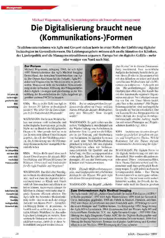Vorschauseite 1: Die Digitalisierung braucht neue (Kommunikations-)Formen