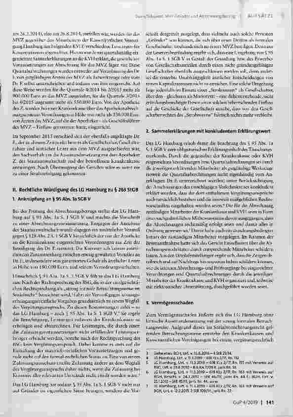 Vorschauseite 2: MVZ-Gründer und Abrechnungsbetrug