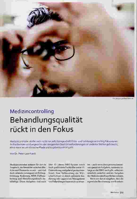 Vorschauseite 1: Behandlungsqualität rückt in den Fokus