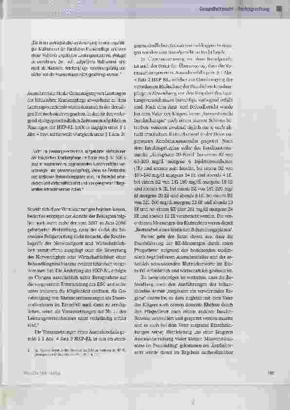Vorschauseite 3: Kostenerstattung von Intensivierte Insulintherapie