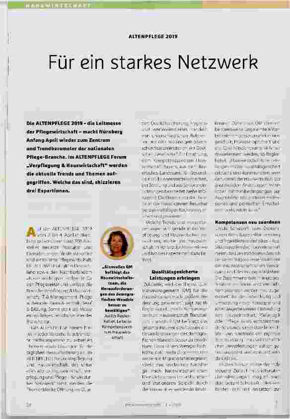 Vorschauseite 1: Für ein starkes Netzwerk