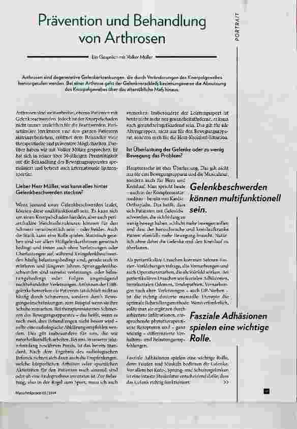 Vorschauseite 1: Prävention und Behandlung von Arthrosen
