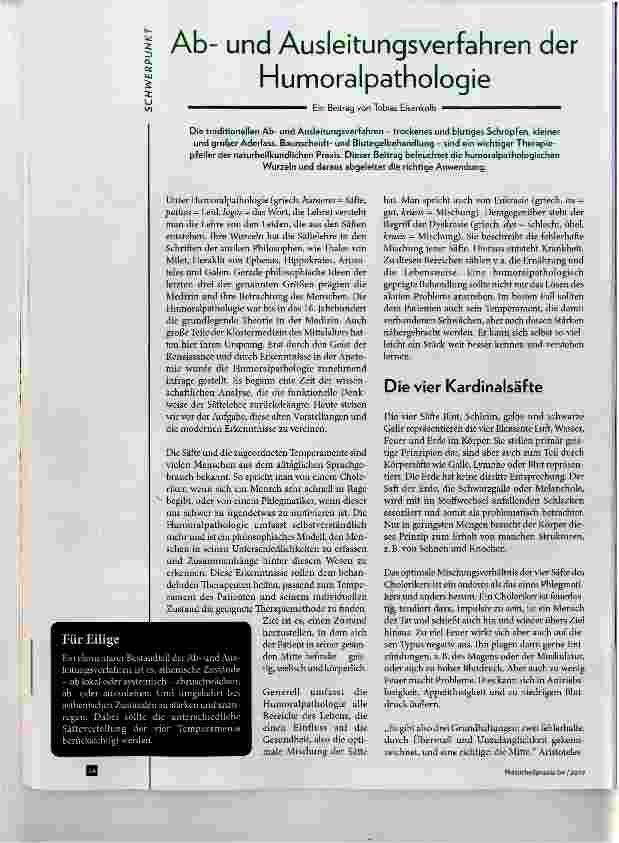 Vorschauseite 1: Abund Ausleitungsverfahren der Humoralpathologie