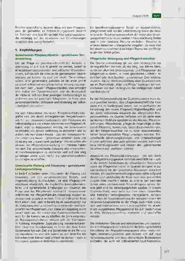 Vorschauseite 5: Pflegestärkungsgesetze und neuer Pflegebedürftigkeitsbegriff und deren Wirkung auf die pflegerische Versorgung und Pflegeinfrastruktur