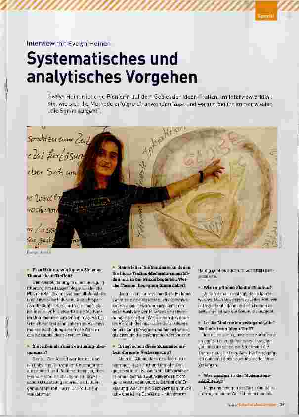Vorschauseite 1: Systematisches und analytisches Vorgehen