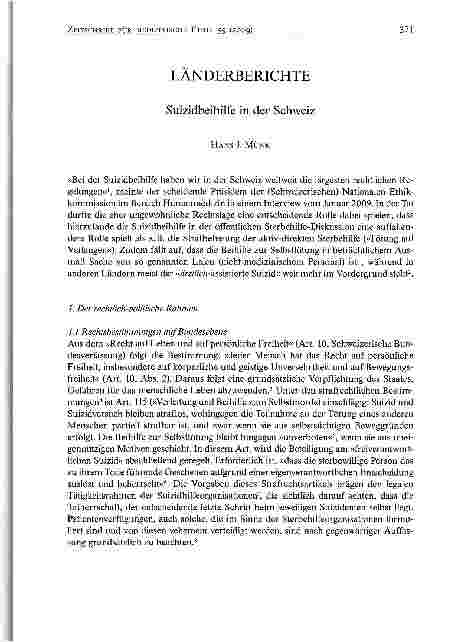 Vorschauseite 1: LÄNDERBERICHTE