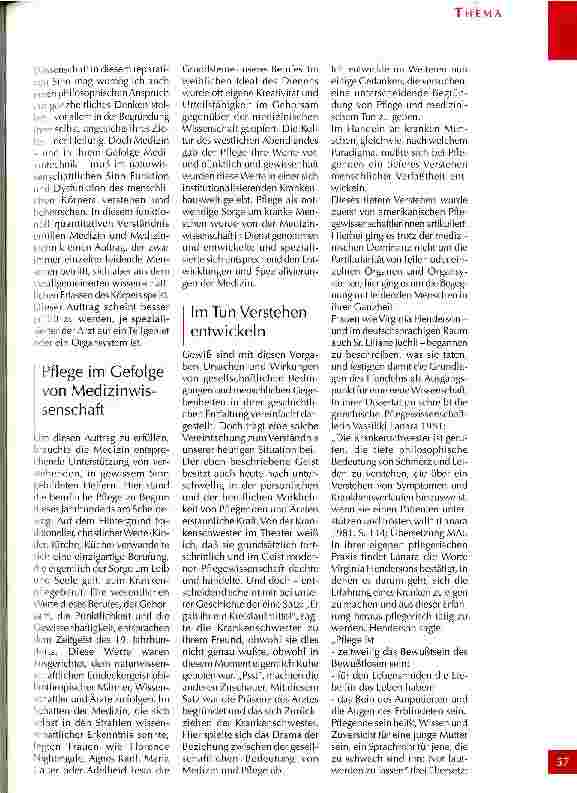 Vorschauseite 4: Werte in der pflegerischen Wirklichkeit
