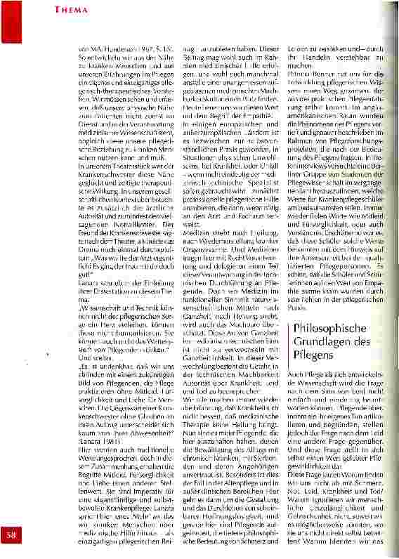 Vorschauseite 5: Werte in der pflegerischen Wirklichkeit