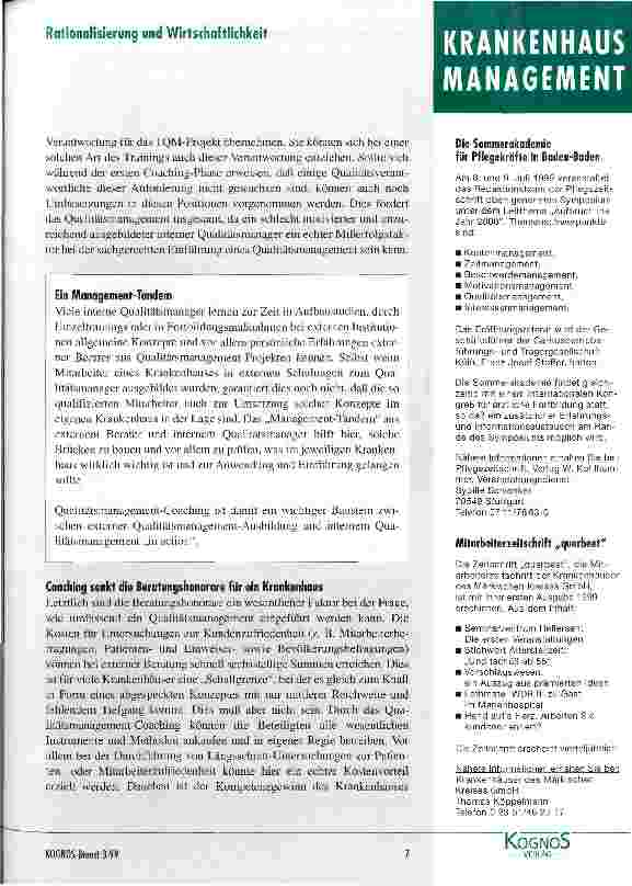 Vorschauseite 4: Coaching im Qualitätsmanagement ein Konzept zur Weiterentwicklung des Berater-Klienten-Verhältnisses