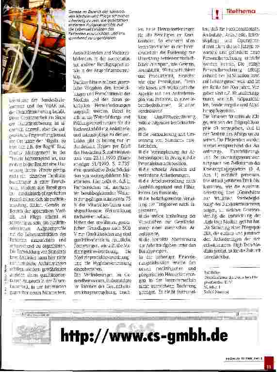 Vorschauseite 2: Eine Gratwanderung in die Zukunft High-Tech-Medizin und Pflege