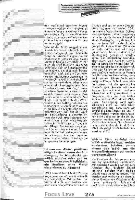 Vorschauseite 3: Interview mit Iris Ludwig, Studienleiterin Master In Nursing Science