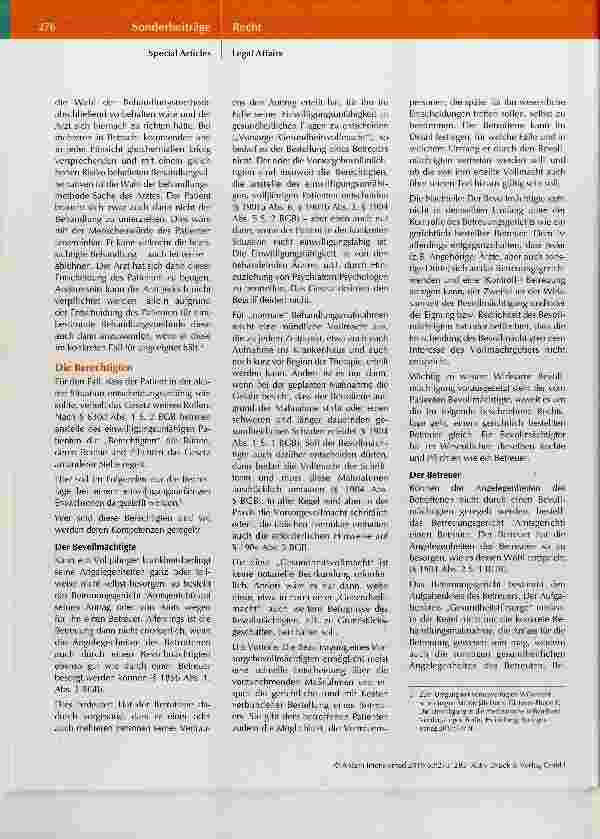 Vorschauseite 4: Patientenverfügung, Vorsorgevollmacht und Betreuung Aktuelle Urteile des BGH