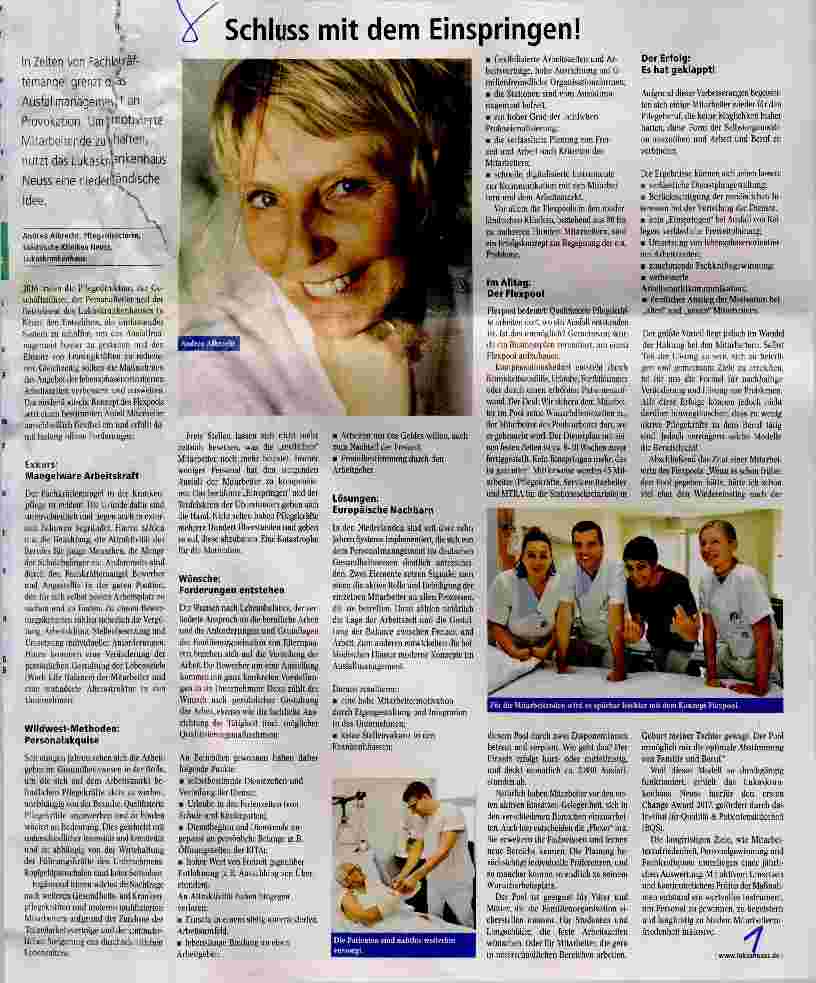 Vorschauseite 1: Schluss mit dem Einspringen!