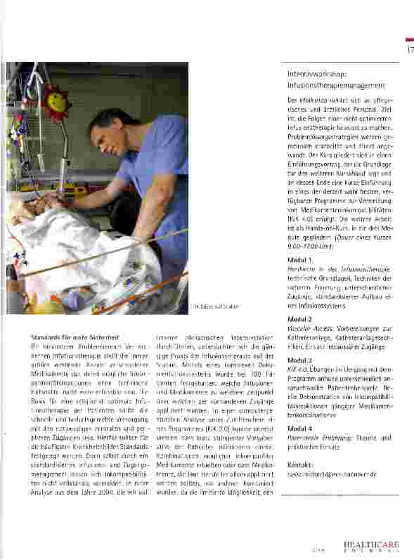 Vorschauseite 5: Strategien zur Vermeidung von Infusionstherapie-assoziierten Komplikationen