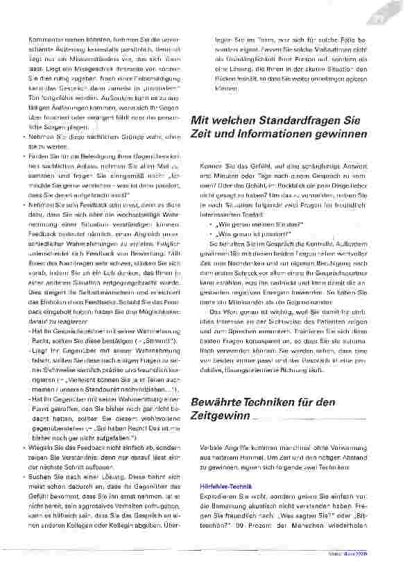 Vorschauseite 2: Deeskalation von Beschwerden im Klinikalltag