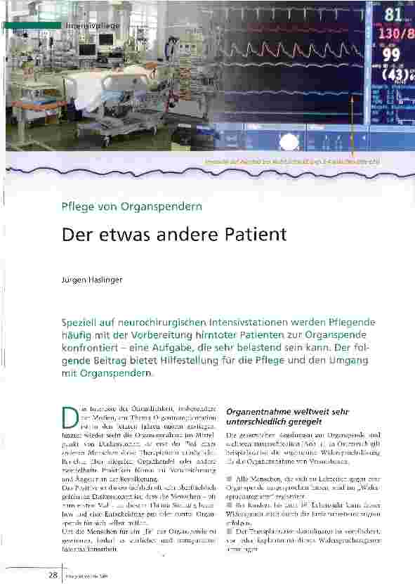 Vorschauseite 1: Der etwas andere Patient