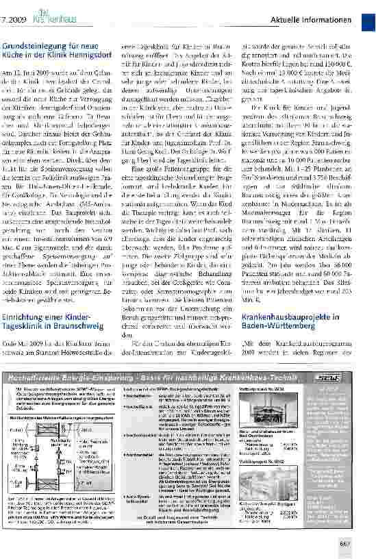 Vorschauseite 4: Klinikum Lippe-Detmold: Neubaumaßnahme unterstützt Ökonomisierung des Krankenhausbetriebs