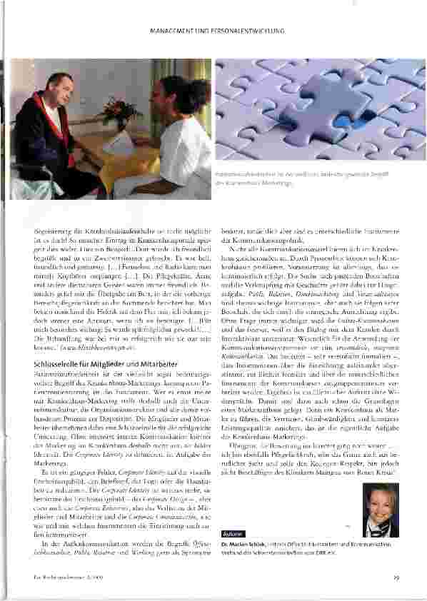 Vorschauseite 2: Krankenhaus-Marketing hat viele Facetten