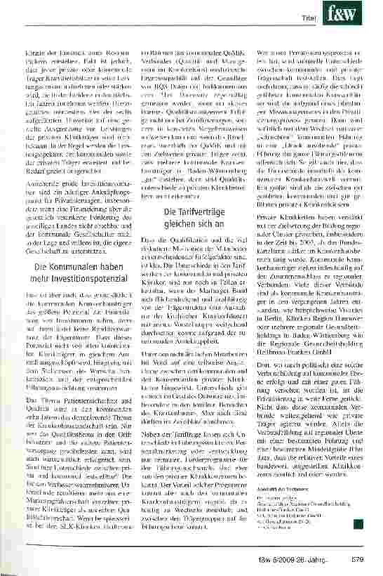 Vorschauseite 2: Kommunal versus privat