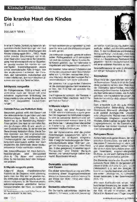 Vorschauseite 1: Die kranke Haut des Kindes Teil 1