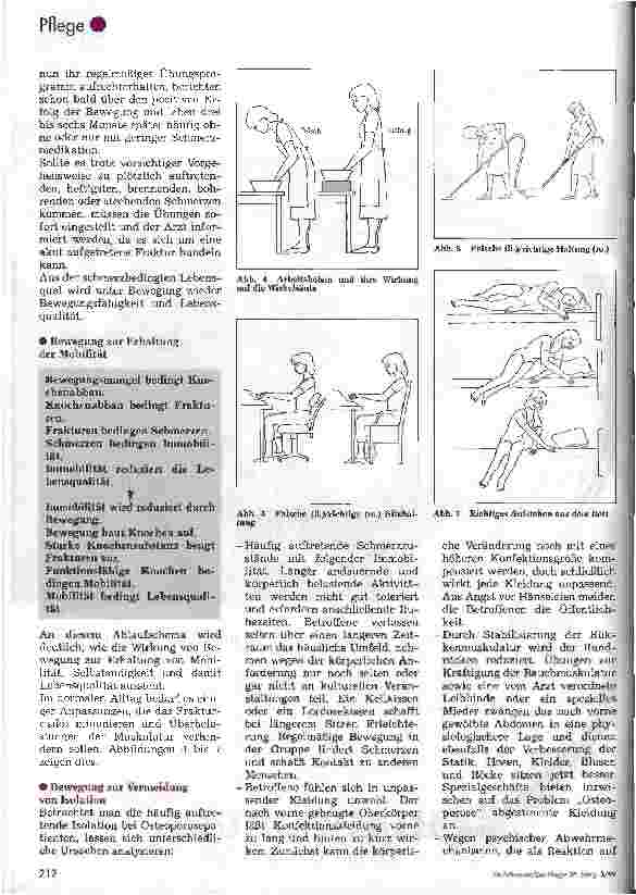 Vorschauseite 4: Pflege bei Osteoporose Die Bedeutung der Bewegung