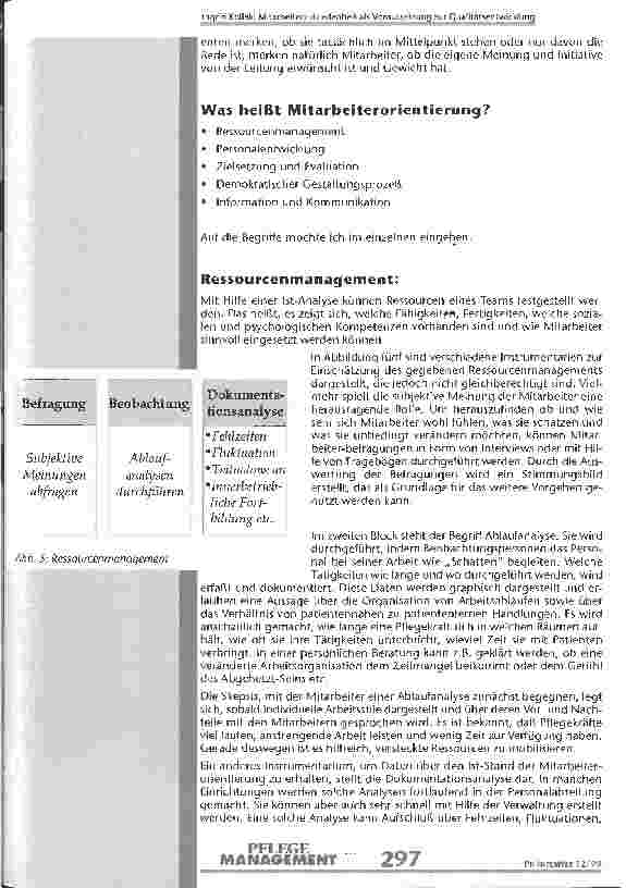 Vorschauseite 3: Mitarbeiterzufriedenheit als Voraussetzung zur Qualitätsentwicklung