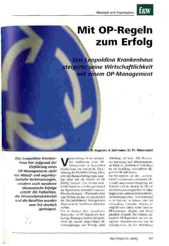 Vorschauseite 1: Mit OP-Regeln zum Erfolg