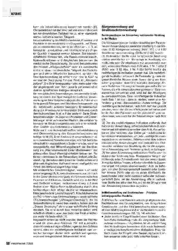 Vorschauseite 2: Rechtfertigende Indikation und industrialisierte Medizin
