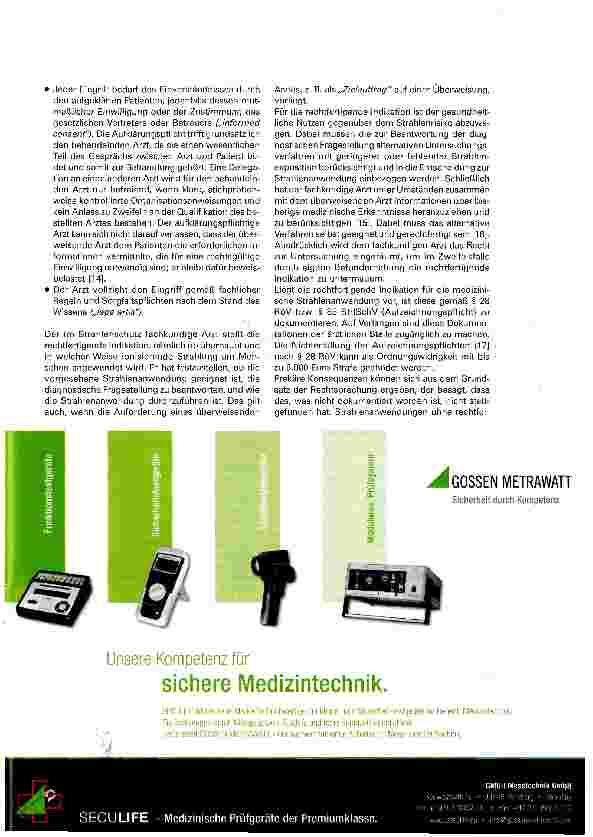 Vorschauseite 3: Rechtfertigende Indikation und industrialisierte Medizin