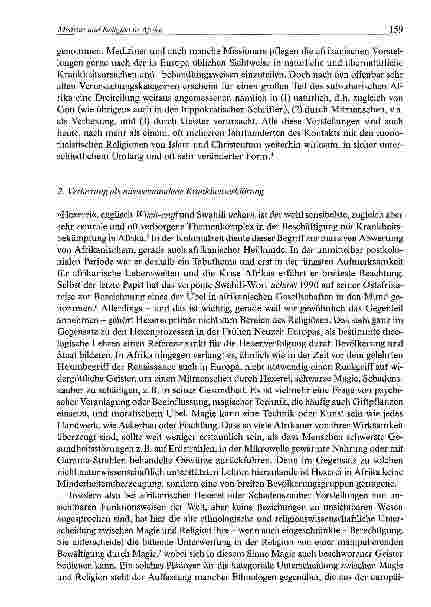 Vorschauseite 3: Medizin und Religion in Afrika Heilungssuche in verschiedenen Traditionen