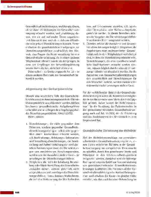 Vorschauseite 3: Grenzüberschreitende Gesundheitsdienstleistungen: Das neue Sozialpaket der Europäischen Kommission