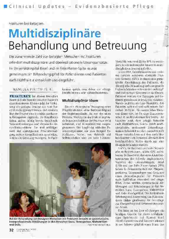 Vorschauseite 1: Multidisziplinäre Behandlung und Betreuung