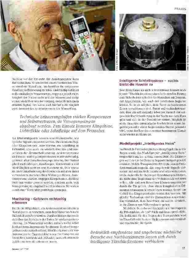Vorschauseite 2: Selbstbestimmt leben mit dem technischen Assistenten