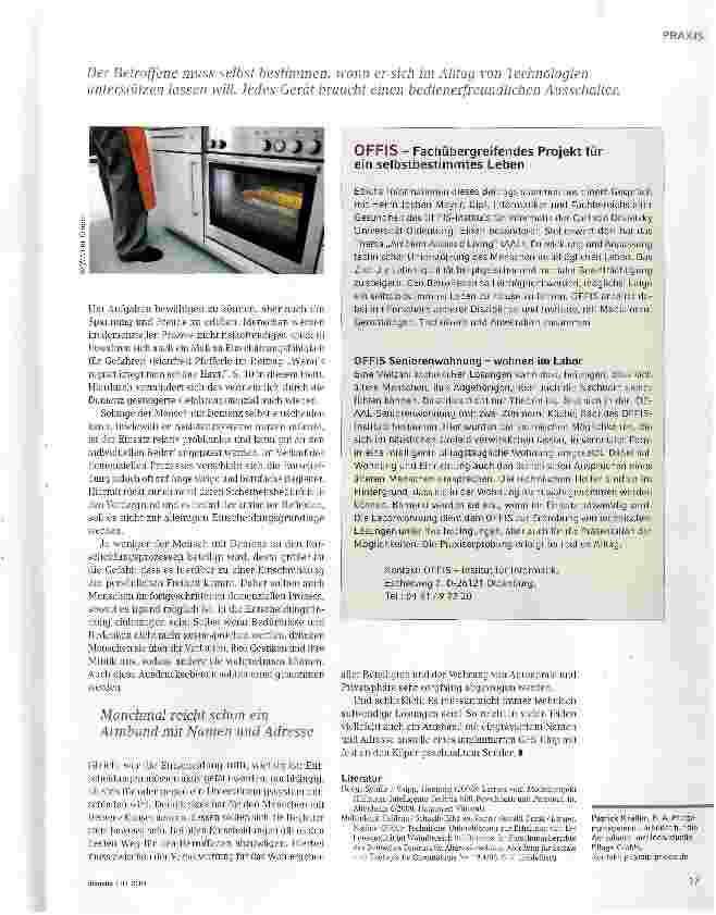 Vorschauseite 4: Selbstbestimmt leben mit dem technischen Assistenten