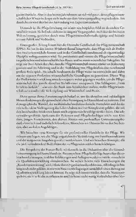Vorschauseite 2: Pflegewissenschaft aus Sicht des Pflegebevollmächtigten der Bundesregierung