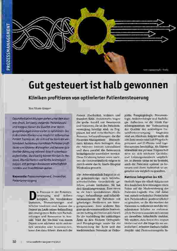 Vorschauseite 1: Gut gesteuert Ist halb gewonnen