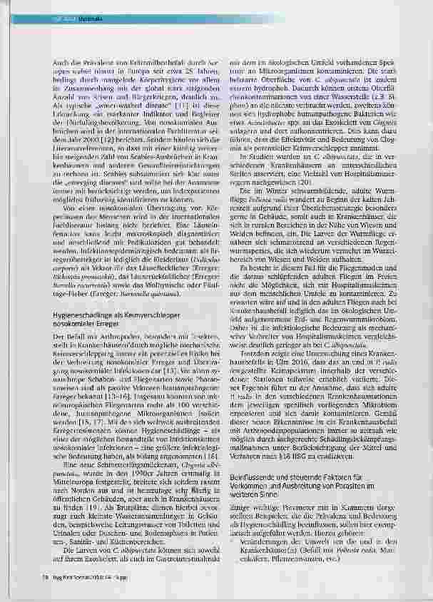 Vorschauseite 3: Global Worming? Parasiten im Krankenhaus