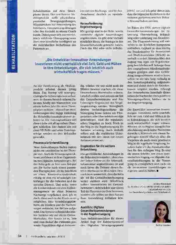Vorschauseite 3: Reha kann digital